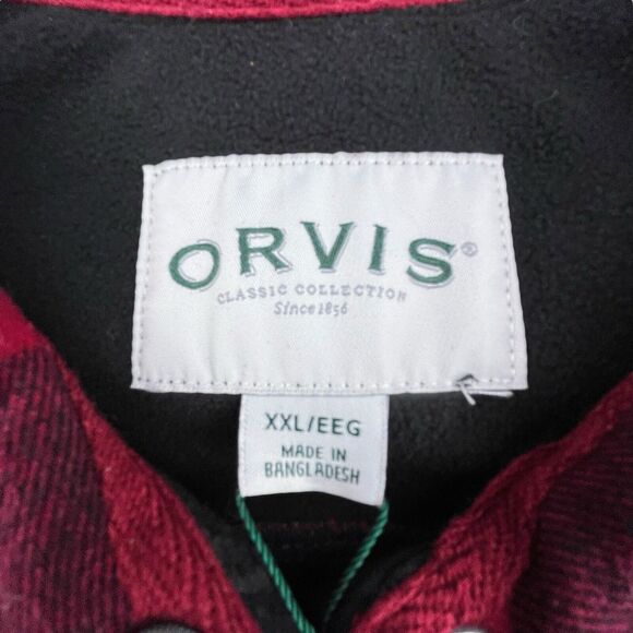 Orvis Pinnacle Shirt Jacket Women XXL Fleece Lined Flannel Shacket Buffalo Plaid - Picture 7 of 16